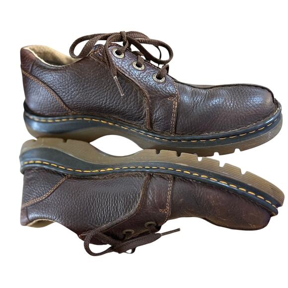 Doc Marten Ripley Brown Leather Chunky Sole Lace Up Comfort Oxfords - Picture 3 of 8